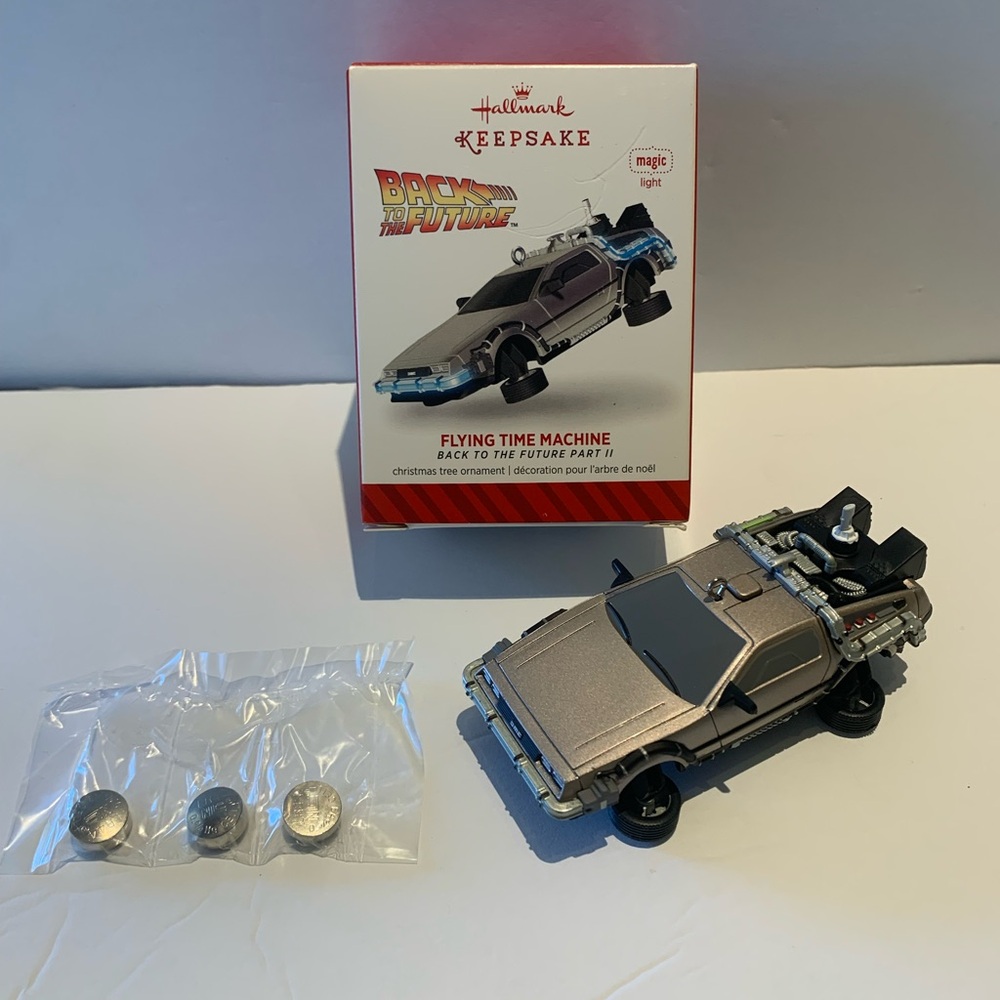 Hallmark Keepsake Back to The Future Part II Flying Time Machine Magic Ornament